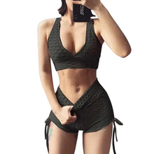 Laden Sie das Bild in den Galerie-Viewer, Damen Yoga-Shorts-Set