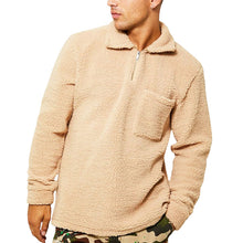 Laden Sie das Bild in den Galerie-Viewer, Lockerer Plüsch-Pullover mit stehkragen