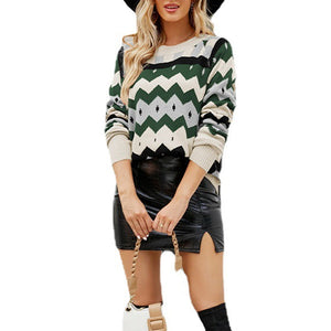 Damen Herbst Rundhalspullover