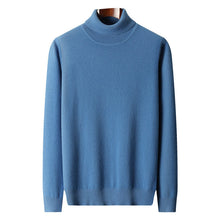 Laden Sie das Bild in den Galerie-Viewer, Einfarbiger Eleganter Rollkragenpullover für Herren
