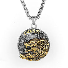 Laden Sie das Bild in den Galerie-Viewer, Modische Wolfskette aus Edelstahl für Herren