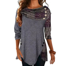 Laden Sie das Bild in den Galerie-Viewer, Geknöpftes Lockeres Modisches T-Shirt