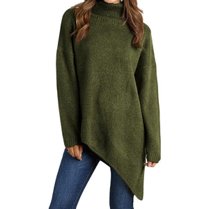 Unregelmäßiger Rollkragenpullover