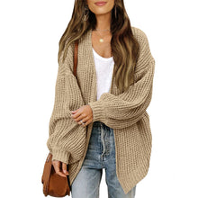 Laden Sie das Bild in den Galerie-Viewer, Klobige Strickjacke mit Ballonärmeln