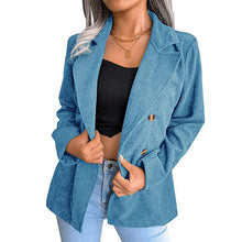 Laden Sie das Bild in den Galerie-Viewer, Revers-Blazer aus Cord für Damen