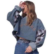 Laden Sie das Bild in den Galerie-Viewer, Lockeres Damen-Sweatshirt mit Rundhalsausschnitt