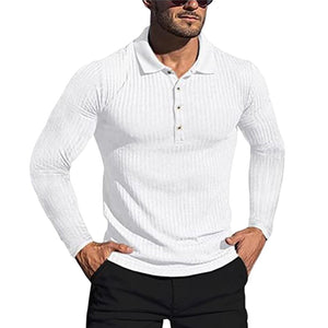 Langärmliger Elastischer Polopullover