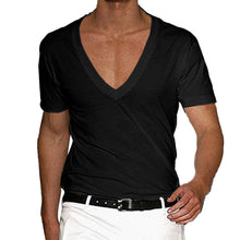 Laden Sie das Bild in den Galerie-Viewer, Fitness-T-Shirt mit V-Ausschnitt für Herren