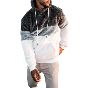 Lässiger Langärmliger Plüschiger Kapuzenpullover