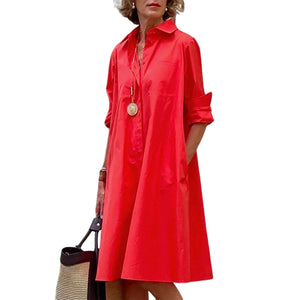 Locker geschnittenes Hemdkleid