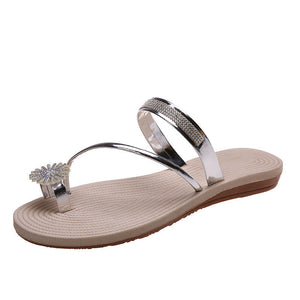 Sommer glänzende Strass Sandalen