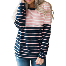 Laden Sie das Bild in den Galerie-Viewer, Modisches Kontrastgestreiftes T-Shirt