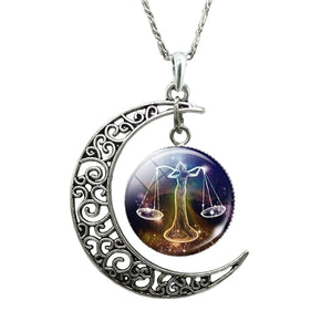 Sternzeichen Mond Halskette