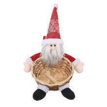 Laden Sie das Bild in den Galerie-Viewer, Niedliche ältere Figur, Süßigkeitenkorb, Apfel, Bambus-Ornament