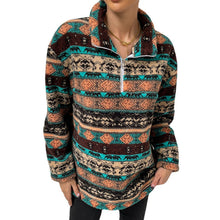 Laden Sie das Bild in den Galerie-Viewer, Lässiges Bedrucktes Sweatshirt mit Stehkragen
