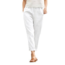 Laden Sie das Bild in den Galerie-Viewer, Lässige Haremshose aus Baumwolle für Damen