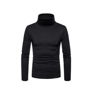 Einfarbiger Pullover mit Rollkragen