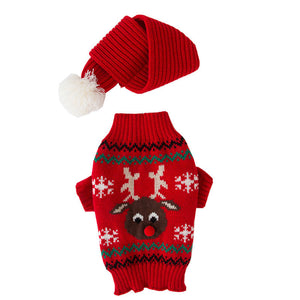 Warme Weihnachtskleidung für Haustiere