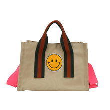Laden Sie das Bild in den Galerie-Viewer, Smiley-Segeltuchtasche