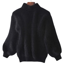 Laden Sie das Bild in den Galerie-Viewer, Lockerer Einfarbiger Strickpullover