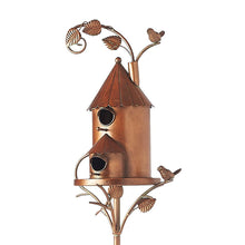 Laden Sie das Bild in den Galerie-Viewer, Kreative Garten-Vogelhaus-Dekoration Aus Metall