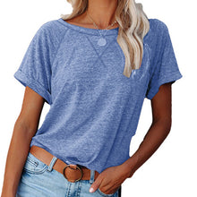Laden Sie das Bild in den Galerie-Viewer, Lässiges lockeres kurzärmliges T-Shirt für Damen