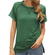 Laden Sie das Bild in den Galerie-Viewer, Lässiges lockeres kurzärmliges T-Shirt für Damen