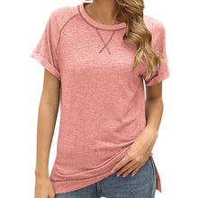 Laden Sie das Bild in den Galerie-Viewer, Lässiges lockeres kurzärmliges T-Shirt für Damen