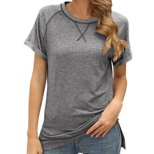 Laden Sie das Bild in den Galerie-Viewer, Lässiges lockeres kurzärmliges T-Shirt für Damen