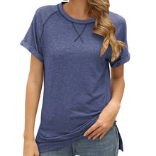 Laden Sie das Bild in den Galerie-Viewer, Lässiges lockeres kurzärmliges T-Shirt für Damen