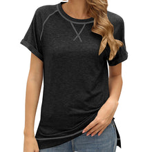 Laden Sie das Bild in den Galerie-Viewer, Lässiges lockeres kurzärmliges T-Shirt für Damen