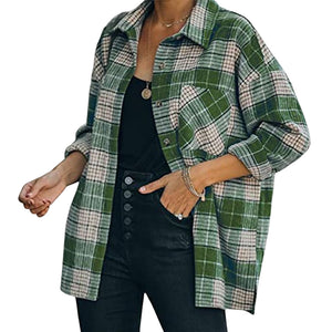 Tweed Karierte Jacke