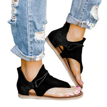 Laden Sie das Bild in den Galerie-Viewer, Stilvolle Sandalen mit flacher Sohle und Leopardenmuster
