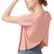 Laden Sie das Bild in den Galerie-Viewer, Geschlitztes Yoga-T-Shirt