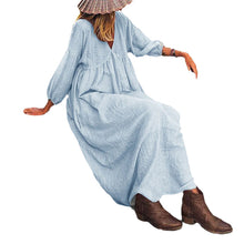 Laden Sie das Bild in den Galerie-Viewer, Women&#39;s Cotton Linen Dress