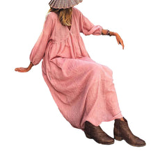 Laden Sie das Bild in den Galerie-Viewer, Women&#39;s Cotton Linen Dress