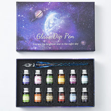 Laden Sie das Bild in den Galerie-Viewer, Sternenhimmel Glasstift-Tinten-Set