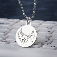 Laden Sie das Bild in den Galerie-Viewer, Halloween Titanstahl Halskette