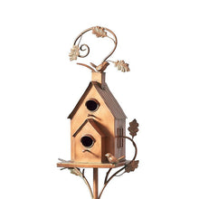 Laden Sie das Bild in den Galerie-Viewer, Kreative Garten-Vogelhaus-Dekoration Aus Metall