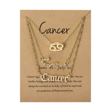 Laden Sie das Bild in den Galerie-Viewer, Sternzeichen Drei-Schicht-Halskette