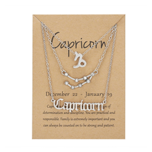 Laden Sie das Bild in den Galerie-Viewer, Sternzeichen Drei-Schicht-Halskette