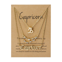 Laden Sie das Bild in den Galerie-Viewer, Sternzeichen Drei-Schicht-Halskette