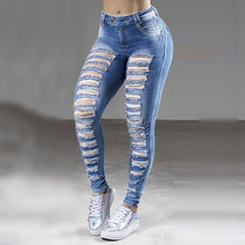 Laden Sie das Bild in den Galerie-Viewer, Hohe Taille Jeans Für Damen