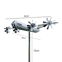 Laden Sie das Bild in den Galerie-Viewer, Superfestungsflugzeug Windmühle Dekoration aus Metall