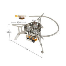Laden Sie das Bild in den Galerie-Viewer, Windfester Gaskocher fürs Camping