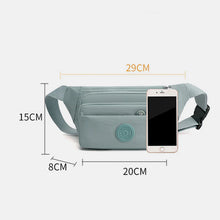 Laden Sie das Bild in den Galerie-Viewer, Leichte Gürteltasche mit mehreren Fächern und Reißverschluss