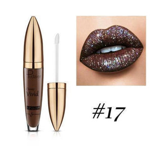 18 Farben Diamant Glänzender Langanhaltender Lippenstift