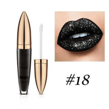 Laden Sie das Bild in den Galerie-Viewer, 18 Farben Diamant Glänzender Langanhaltender Lippenstift