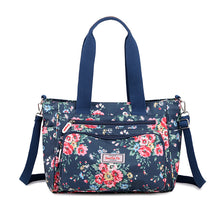 Laden Sie das Bild in den Galerie-Viewer, Damen Handtasche mit großem Fassungsvermögen und Blumenmuster
