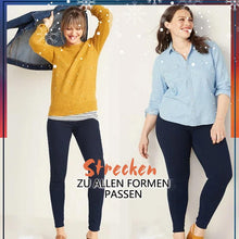 Laden Sie das Bild in den Galerie-Viewer, Doppelte Fleece-Thermo Jeans Hose